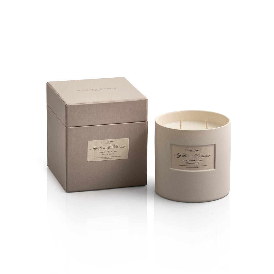 Fresh Cut Fig & Coconut Scented Candle 650 gr