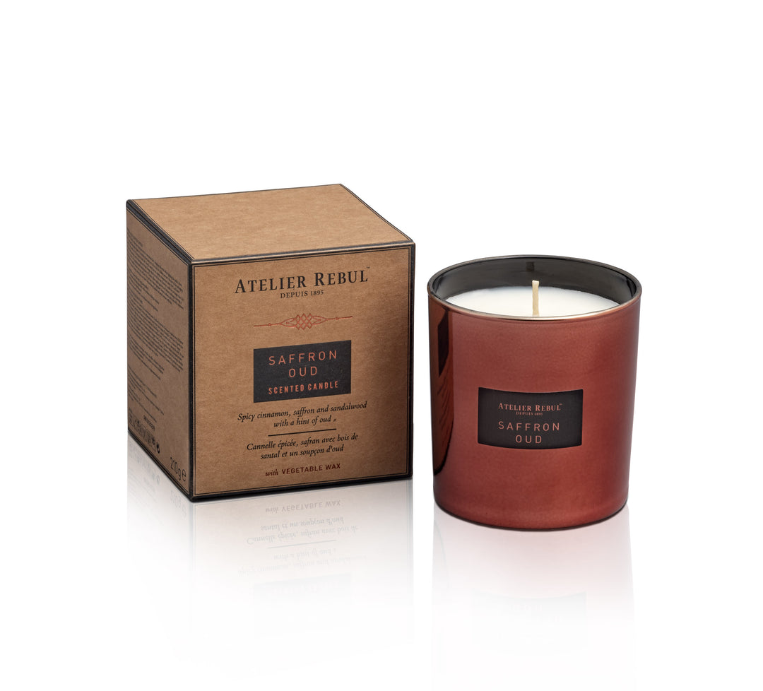 Saffron Oud Scented Candle 210 gr